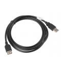 CABLE ALARGADOR LANBERG USB 2.0 MACHO HEMBRA 1.8M NEGRO - Imagen 1