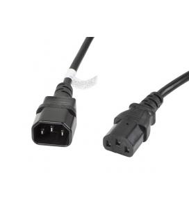 CABLE ALARGADOR LANBERG ALIMENTACION CPU IEC320 C13 H/IEC320 C14 M VDE 3M - Imagen 1