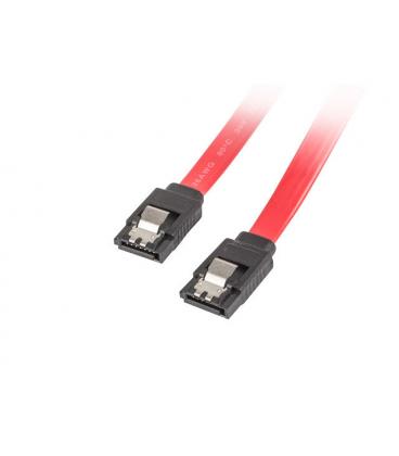 CABLE SATA III LANBERG 6GB/S HEMBRA HEMBRA CLIP METAL 0.5M - Imagen 1