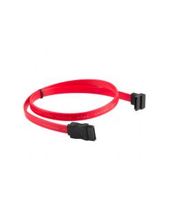 CABLE SATA III LANBERG 6GB/S HEMBRA HEMBRA ANGULO 0.5M ROJO - Imagen 1