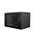 ARMARIO RACK LANBERG 6U 600X450X368 AUTO ENSAMBLADO 19" HASTA 60 KG NEGRO - Imagen 1