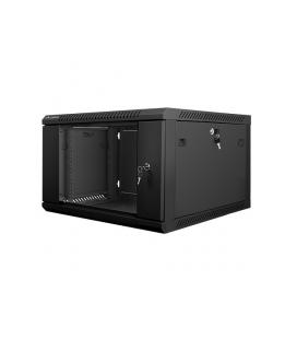 ARMARIO RACK LANBERG 6U 600X600X368 AUTO ENSAMBLADO 19" HASTA 60 KG NEGRO - Imagen 1