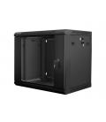 ARMARIO LANBERG 9U 600X450X507 AUTO ENSAMBLADO RACK 19 HASTA 60 KG NEGRO - Imagen 1