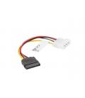 CABLE LANBERG ALIMENTACION MOLEX MACHO A SATA HEMBRA 15 CM - Imagen 1