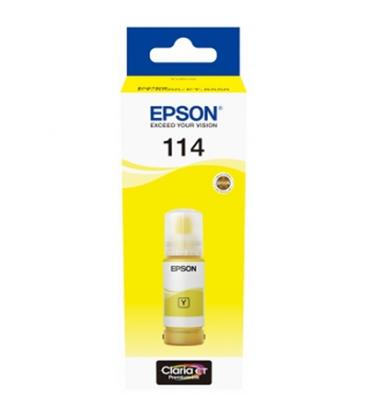 Epson Botella Tinta Ecotank 114 Amarillo 70ml - Imagen 1