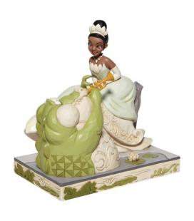 Figura enesco disney la princesa tiana y el sapo tiana con cocodrilo