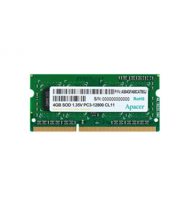 Memoria ram apacer 4gb/ ddr3/ 1600 mhz/ 1.35v/ sodim - Imagen 1