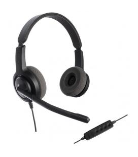 AURICULARES UNIFICADOS AXTEL AXH-V28UCD UC28 DUO NC USB COMP TEL SOFT CANC RUI - Imagen 1