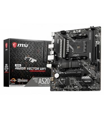 MSI Placa Base MAG A520M VECTOR WIFI mATX AM4 - Imagen 1