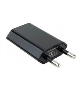 Mini Cargador USB Ipod /Iphone 5V-1A Negro - Imagen 1