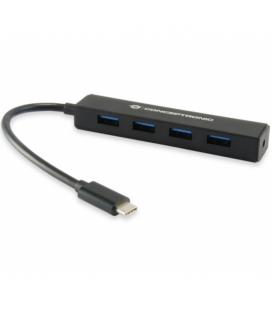 Adaptador hub conceptronic usb tipo c a usb 3.0 4 en 1 - Imagen 1