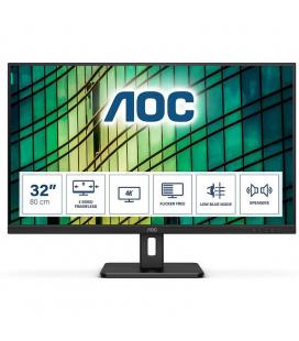 Monitor profesional aoc u32e2n 31.5'/ 4k/ multimedia/ negro