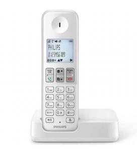 Teléfono inalámbrico philips d2501w/34/ blanco