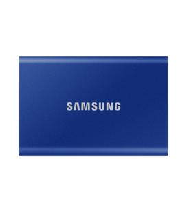 Disco externo ssd samsung portable t7 2tb/ usb 3.2/ azul - Imagen 1