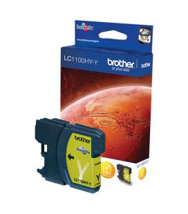 TINTA BROTHER LC1100HYY AMARILLO ALTA CAPACIDAD 750PAG - Imagen 1