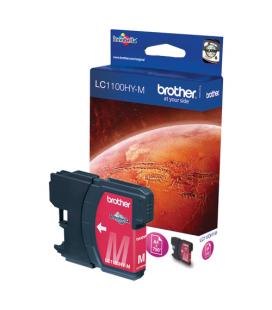 TINTAS BROTHER LC1100HYM MAGENTA ALTA CAPACIDAD 750PAG - Imagen 1