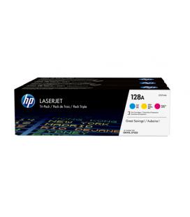 TONER HP CF371AM Nº128A PACK TRICOLOR C/M/Y 1.300PAG - Imagen 1