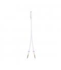 CABLE AUDIO 1XJACK-3.5 A 2XJACK-3.5 NANOCABLE 20CM BLANCO - Imagen 3