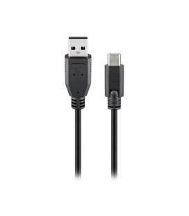 CABLE USB(A) 2.0 A USB(C) 2.0 GOOBAY 1M NEGRO - Imagen 1