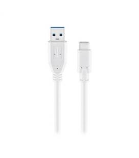 CABLE USB(A) 3.0 A USB(C) 3.0 GOOBAY 1M BLANCO - Imagen 1