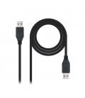 CABLE USB(A) 3.0 A USB(A) 3.0 NANOCABLE 2M NEGRO - Imagen 3