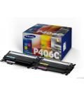 Samsung Paquete de 4 cartuchos de tóner negro/cian/magenta/amarillo CLT-P406C - Imagen 6