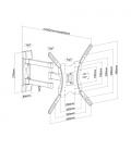 AISENS Soporte ECO giratorio, inclinable para monitor/TV 30kg (3 Pivotes) de 32-55, Negro - Imagen 11