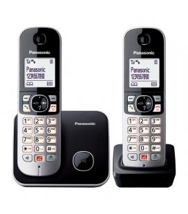 Teléfono inalámbrico panasonic kx-tg6852/ pack duo/ negro - Imagen 1