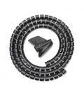 AISENS Organizador de cable en espiral 25mm, Negro, 1.0m - Imagen 2