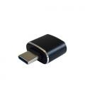 AISENS Mini adaptador USB 3.1 Gen2 3A, tipo USB-C/M-A/H, Negro - Imagen 2