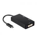 AISENS CONVERSOR USB-C A DVI/HDMI/VGA, USB-C/M-DVI/H-HDMI/H-VGA/H, NEGRO, 15CM - Imagen 5