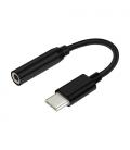 AISENS CONVERSOR USB-C A AUDIO, USB-C/M-JACK 3.5/H, NEGRO, 15CM - Imagen 3