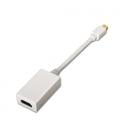 AISENS A125-0138 adaptador de cable de vídeo 0,15 m Mini DisplayPort HDMI Blanco - Imagen 4