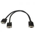 AISENS A113-0081 cable VGA 0,45 m VGA (D-Sub) 2 x VGA (D-Sub) Negro - Imagen 4