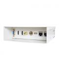 AISENS CAJA DE CONEXIONES AUDIOVISUAL VGA+2XHDMI+JACK3.5+RCA+1XUSB+2XRJ45 CAT.6A STP, BLANCO - Imagen 4