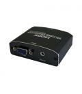 AISENS Conversor SVGA+Audio a HDMI con alimentación, SVGA/H+JACK 3.5/H-HDMI A/H, Negro - Imagen 3