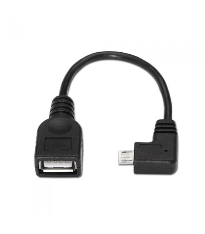 entrar Guijarro Agente CABLE USB 2.0 OTG ACODADO AISENS A101-0032 - CONECTORES USB TIPO MICRO-B MACHO/TIPO-A HEMBRA - 15CM - NEGRO entrar Guijarro Agente CABLE USB 2.0 OTG ACODADO AISENS A101-0032 - CONECTORES USB TIPO MICRO-B MACHO/TIPO-A HEMBRA - 15CM - NEGRO