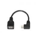 AISENS A101-0034 cable USB 0,15 m USB 2.0 Mini-USB B USB A Negro - Imagen 3