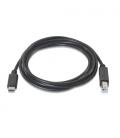 AISENS A107-0054 cable USB 2 m USB 2.0 USB C USB B Negro - Imagen 3