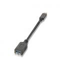 AISENS A107-0062 cable USB 0,15 m USB 3.2 Gen 1 (3.1 Gen 1) USB C USB A Negro - Imagen 3