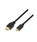 AISENS A119-0114 cable HDMI 1,8 m HDMI tipo A (Estándar) HDMI Type C (Mini) Negro - Imagen 2