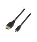 AISENS A119-0116 cable HDMI 0,8 m HDMI tipo A (Estándar) HDMI tipo D (Micro) Negro - Imagen 2
