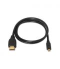 AISENS A119-0116 cable HDMI 0,8 m HDMI tipo A (Estándar) HDMI tipo D (Micro) Negro - Imagen 3