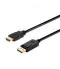 AISENS CABLE CONVERSOR DISPLAYPORT A HDMI, DP/M-HDMI/M, NEGRO, 2.0M - Imagen 2