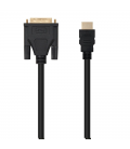 Cable hdmi nanocable 10.15.0502/ dvi macho - hdmi macho/ 1.8m/ negro - Imagen 2