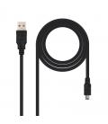 Cable usb 2.0 nanocable 10.01.0400/ usb macho - miniusb macho/ 0.5m/ negro - Imagen 6