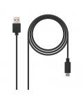 Cable usb 2.0 nanocable 10.01.2101/ usb tipo-c macho - usb macho/ 1m/ negro - Imagen 5