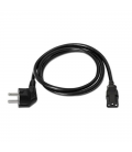 Cable alimentación nanocable 10.22.0102/ schuko macho - c13 hembra/ 1.5m/ negro - Imagen 3