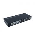 AISENS Conmutador KVM HDMI 4K@60HZ USB 1U-2PC con fuente alimentación, Negro - Imagen 3