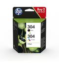 HP Paquete de 2 cartuchos de tinta Original 304 negro/tricolor - Imagen 4